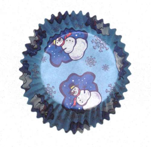 Blue Snowman Cupcake Papers - Click Image to Close